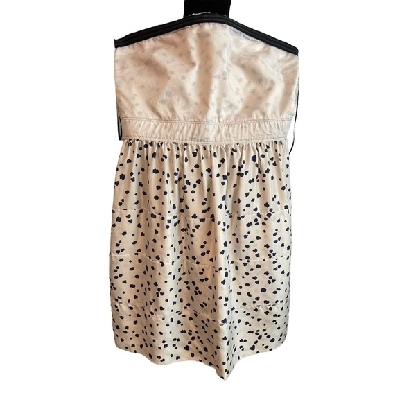 Theory 100% Silk Strapless Tiered Ruffle Skirt Dress All Over Pattern Size 4 - Picture 7 of 10